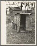Toilet on the William McDermott farm near Anthon, Iowa