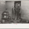 Mrs. Mary Kelsheimer and one of her sons on a tenant farm in Miller Township, Woodbury County, Iowa
