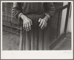 The hands of Mrs. Andrew Ostermeyer, wife of a homesteader, Woodbury County, Iowa