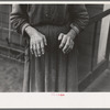 The hands of Mrs. Andrew Ostermeyer, wife of a homesteader, Woodbury County, Iowa