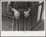 The hands of Mrs. Andrew Ostermeyer, wife of a homesteader, Woodbury County, Iowa