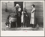 Family of Glen Cook, who rents his farm from a loan company. Cook's livestock has been cut down considerably due to lack of feed. Little Sioux township, Woodbury County, Iowa