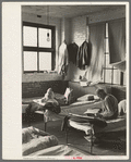 Corner of dormitory, homeless men's bureau, Sioux City, Iowa