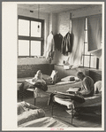 Corner of dormitory, homeless men's bureau, Sioux City, Iowa