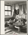 Corner of dormitory, homeless men's bureau, Sioux City, Iowa