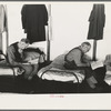 Men reading in dormitory, homeless men's bureau, Sioux City, Iowa