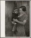 Mrs. John Scott, wife of a hired man and one of her six children, near Ringgold, Iowa