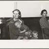 Mother and child, flood refugees in a schoolhouse at Sikeston, Missouri