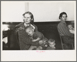Mother and child, flood refugees in a schoolhouse at Sikeston, Missouri