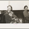 Mother and child, flood refugees in a schoolhouse at Sikeston, Missouri