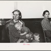 Mother and child, flood refugees in a schoolhouse at Sikeston, Missouri