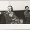 Mother and child, flood refugees in a schoolhouse at Sikeston, Missouri