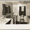 Sink, refrigerator and stove in the kitchen of the model house at Greendale, Wisconsin