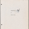 Typescript with cue annotations and inserts including sound cue list and set photograph