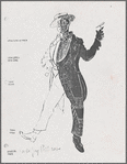 Costume sketches by Florence Klotz for the original Broadway production of Grind