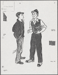 Costume sketches by Florence Klotz for the original Broadway production of Grind