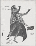 Costume sketches by Florence Klotz for the original Broadway production of Grind