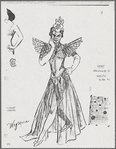 Costume sketches by Florence Klotz for the original Broadway production of Grind
