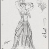 Costume sketches by Florence Klotz for the original Broadway production of Grind
