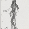 Costume sketches by Florence Klotz for the original Broadway production of Grind