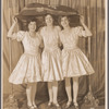Clarence Nordstrom, Jack Whiting and John McCauley impersonating The Brox Sisters for the Lambs Public Gambol