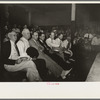 Spectators at wrestling match, Sikeston, Missouri