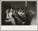 Spectators at wrestling match, Sikeston, Missouri