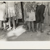 Feet and clothing of family of sharecropper, cut-over farmer of Mississippi bottoms