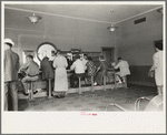 Interior of rest stop for buses, New Madrid, Missouri