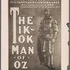 Photograph of poster publicizing the stage production The Tik-Tok Man of Oz