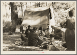 Indian family eating near Little Fork [i.e. Littlefork], Minnesota