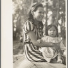 Young Indian mother and baby, blueberry camp, near Little Fork [i.e. Littlefork], Minnesota