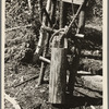 Hammer used for driving casing, near Winton, Minnesota