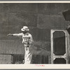 The auctioneer at S.W. Sparlin sale, Orth, Minnesota