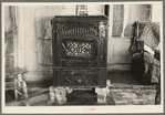 Heater in home of William Huravitch, farmer near Wheelock, North Dakota