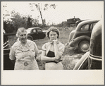 Women at auction sale, Orth, Minnesota