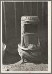 Stove for use this winter in the home of Gunnar Kvande, Williams County, North Dakota