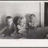 Children of Olaf Fugelberg waiting for dinner. Williams County, North Dakota