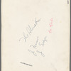 Superimposed publicity photograph of Jose Ferrer and Judith Evelyn in the stage production The Shrike