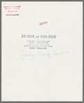 Superimposed publicity photograph of Jose Ferrer and Judith Evelyn in the stage production The Shrike