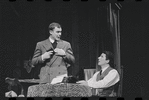 Bert Convy and unidentified in the stage production Cabaret