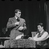 Bert Convy and unidentified in the stage production Cabaret