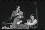 Bert Convy and unidentified in the stage production Cabaret