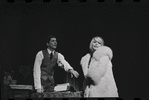 Bert Convy and Jill Haworth in the stage production Cabaret