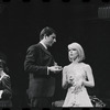 Bert Convy and Jill Haworth in the stage production Cabaret