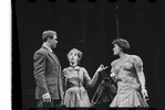 Edward Winter, Lotte Lenya and Peg Murray in the stage production Cabaret