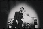 Bert Convy and Jill Haworth in the stage production Cabaret