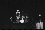 Joel Grey and ensemble in the stage production Cabaret