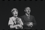 Lotte Lenya and Jack Gilford in the stage production Cabaret