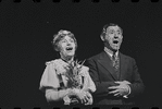 Lotte Lenya and Jack Gilford in the stage production Cabaret